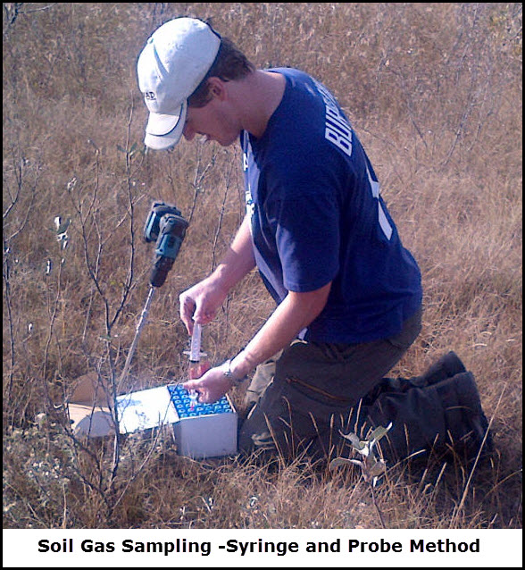  soil gas sampling by probe and syringe method